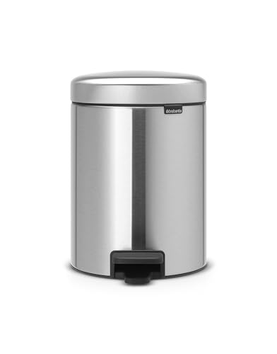 Brabantia,112645,Treteimer AA8mit Inneneimeraus Kunststoff, stahl,Matt Stahl, 5 Liter von Brabantia