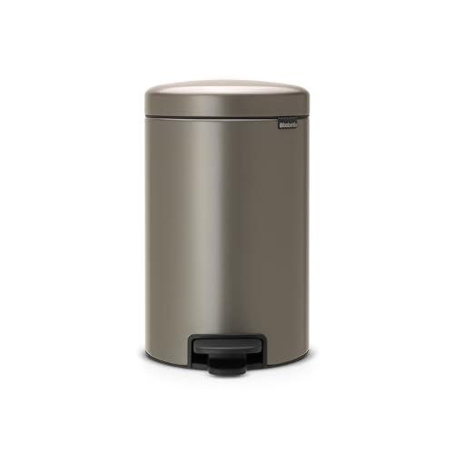 Brabantia 113628 Treteimer mit Inneneimer aus Kunststoff, stahl,Platinum,12 Liter von Brabantia