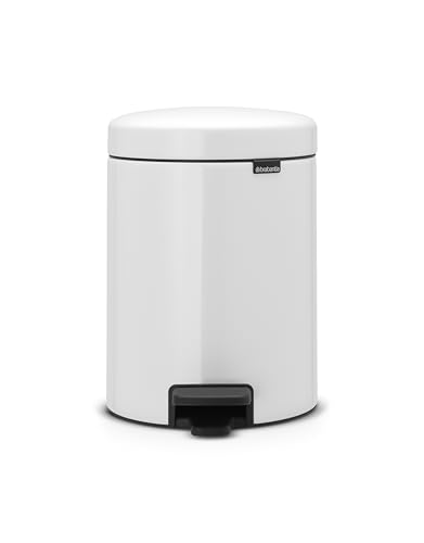 Brabantia 112065 Treteimer mit Inneneimer aus Kunststoff, stahl, 5 Liter, weiß, 5 Liter Brabantia 112065 Treteimer mit Inneneimer aus Kunststoff, stahl, 5 Liter, weiß, 5 Liter von Brabantia