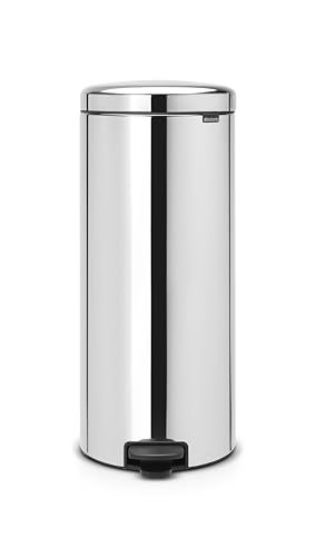 Brabantia Treteimer mit Inneneimer aus Metall, plastik metall, Glänzender Stahl, 30L von Brabantia