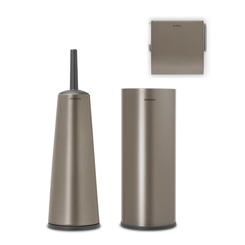 Brabantia WC-Garnitur 3-teilig, Platin von Brabantia