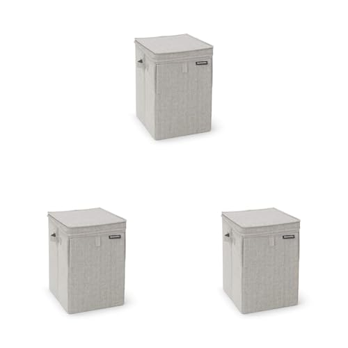 Brabantia - Wäschebox Stapelbar - Wäschekorb - Leicht zu befüllen und zu entleeren - Großes Volumen - Schnell flach zusammengefaltet - Leichte und stabile Griffe - Grau - 35 L- 37.0 x 44.5 x 32.0 cm Brabantia - Wäschebox Stapelbar - Wäschekorb - Leicht zu befüllen und zu entleeren - Großes Volumen - Schnell flach zusammengefaltet - Leichte und stabile Griffe - Grau - 35 L- 37.0 x 44.5 x 32.0 cm von Brabantia