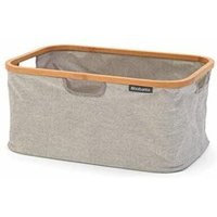 Faltbarer Wäschekorb - Bambusrand - Multifunktionale Aufbewahrung - Zusammenklappbar - Wasserdichtes Futter - Großes Volumen - Grau - 40L - Brabantia Faltbarer Wäschekorb - Bambusrand - Multifunktionale Aufbewahrung - Zusammenklappbar - Wasserdichtes Futter - Großes Volumen - Grau - 40L - Brabantia von Brabantia