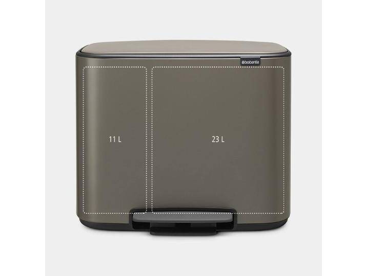 Treteimer BO 11 + 23 Liter platinum von Brabantia