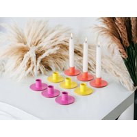 Kerzenhalter Neon Tischdeko Nordisch Skandinavisch Dinner Osterdeko von Brabiis