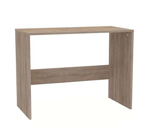 Schreibtisch Holz Sonoma Eiche – Computertisch 100x50x78cm – Bürotisch Klein – Büro Kinderzimmer und Jugendzimmer Möbel - Büromöbel PC Tisch von Bracia Mebelek