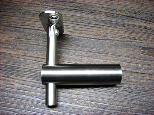 V2A Handlaufträger mit Gelenk, für geraden Pfosten, höhenverstellbar V2A Handlaufträger mit Gelenk, für geraden Pfosten, höhenverstellbar von Brackhues-VA