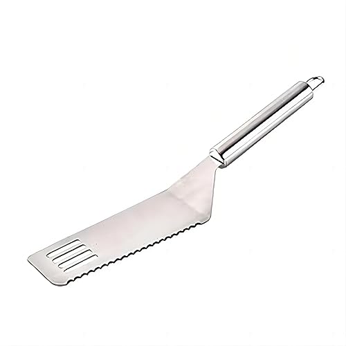 BradOc Pizzaschaufel Edelstahl Pizzamesser Steakmesser Kuchenspatel Pie Backheber Wohnaccessoires Für Home Restaurant Dessert Shop,Metallisch von BradOc