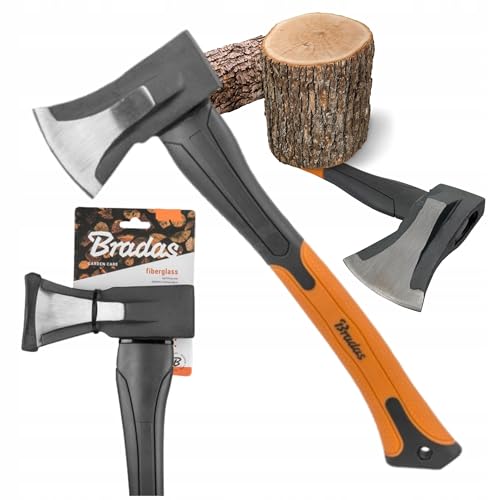 Bradas GARDEN CARE - Spaltaxt - äxte - Beil aus gehärtetem Stahl & Fiberglas - Perfekt für Holzspalten & Gartenarbeit - Garten – Spalthammer - KT-SF2100 – 1000g von Bradas GARDEN CARE