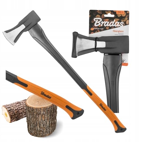 Bradas GARDEN CARE - Spaltaxt - äxte - Beil aus gehärtetem Stahl & Fiberglas - Perfekt für Holzspalten & Gartenarbeit - Garten – Spalthammer – KT-SF2200 – 2000g von Bradas GARDEN CARE