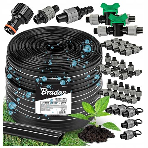 Bradas Tropfschlauch Bewässerung Set 100m – 15 cm - 16mm - 24 teiliges – Bewässerungssystem - Bewässerungsschlauch für Garten Blumen - Tropfbewässerung - Tropfabstand Tröpfchenbewässerung Bradas Tropfschlauch Bewässerung Set 100m – 15 cm - 16mm - 24 teiliges – Bewässerungssystem - Bewässerungsschlauch für Garten Blumen - Tropfbewässerung - Tropfabstand Tröpfchenbewässerung von Bradas GARDEN CARE