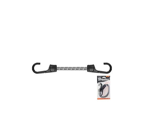 2 Stück Spanngummi Set mit metall PVC Haken 0,8x40cm Gummispannseil Gummispanner Planenspanner BCH2-08040GY-B Bradas 5396 von Bradas