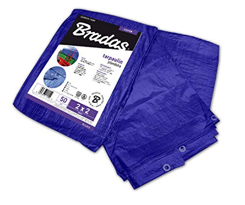 4 m x 8 m Abdeckplane wasserdicht Regen Cover stark leicht Bodenplane blau von Bradas