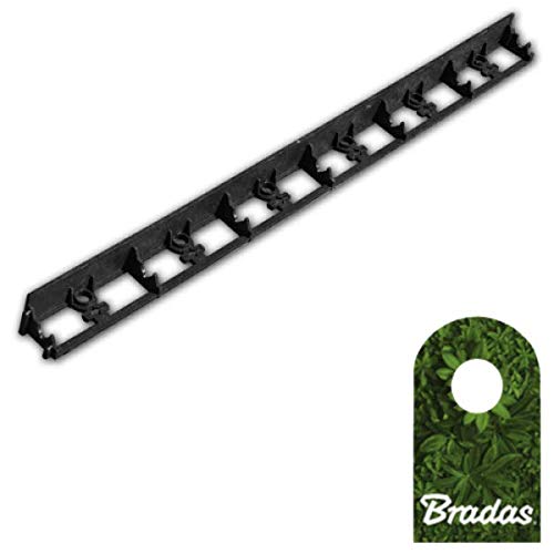 Bradas 1m Rasenkante Beeteinfassung Beetumrandung PVC Mähkante 58/1000mm Rim-Bord OBRB55TYP2 0568 von Bradas