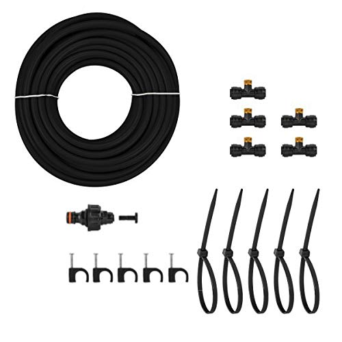 Bradas ECO-Z1007 Black LINE Gartenwassernebel Sprühnebel Set 7,5m 8472 von Bradas