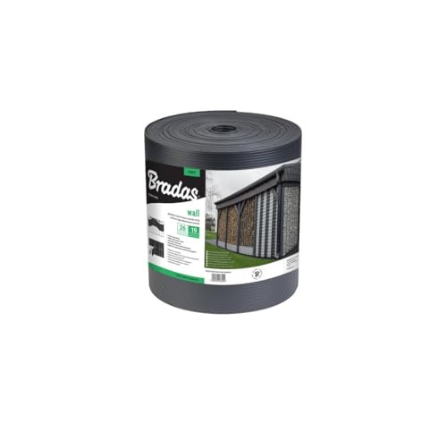 Bradas Garden Fence Screen Strip SOLID 19cm x 26m, 1200g/m² Dark Grey Bradas Garden Fence Screen Strip SOLID 19cm x 26m, 1200g/m² Dark Grey von Bradas