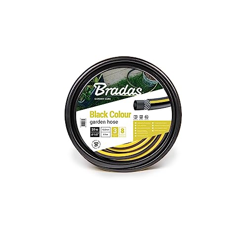 Bradas Gartenschlauch | Wasserschlauch 1/2" - schwarz - 20 und 30 Meter (20m) von Bradas