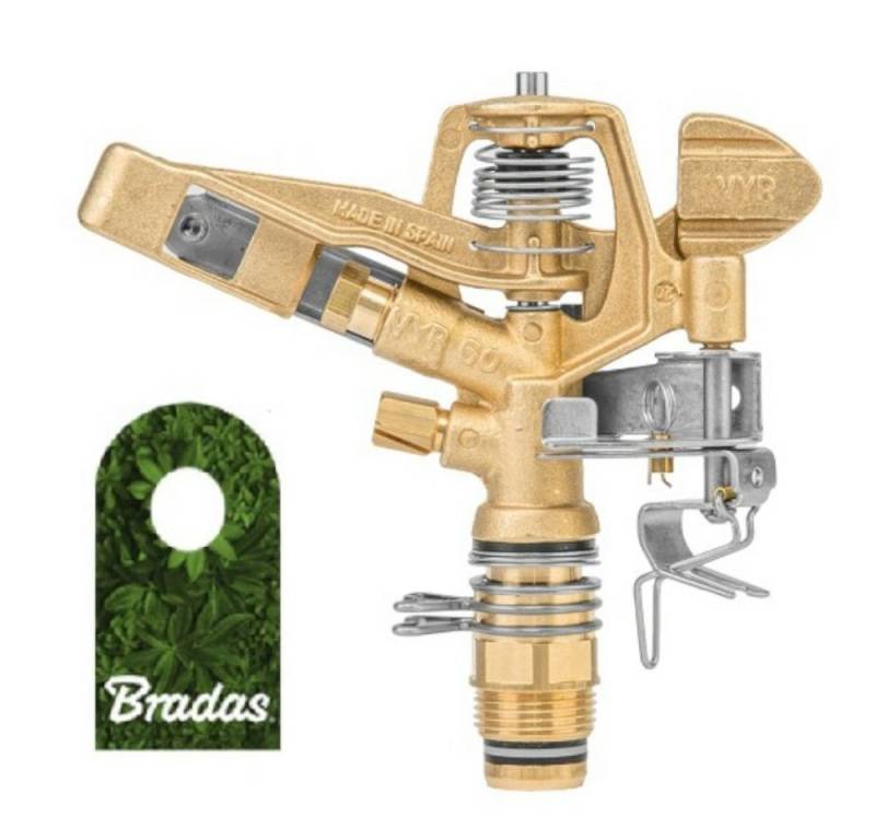 Bradas Regner Messing Impuls Regner 360° AG 3/4" 35m von Bradas