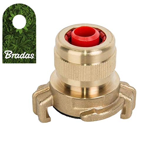 Bradas Schnellkupplung Übergangsschlauchstück Schlauchkupplung GEKA 1/2" - 5/8" Klauenkupplung BR-GK12 4658 von Bradas