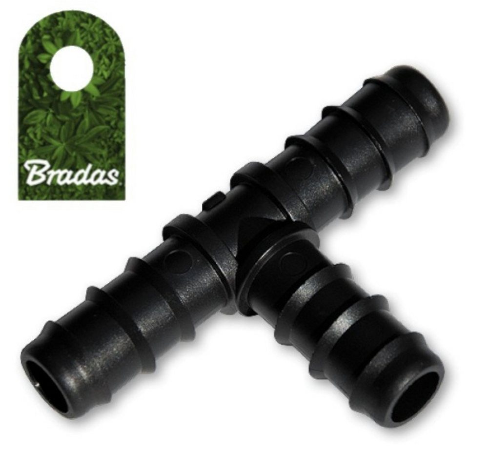 T-Stück Zubehör für Tropfschlauch T-Stück 3 x 16mm, (1-tlg) von Bradas