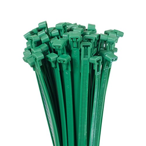 Bradas TS1276300G 100 x Kabelbinder 7,6 x 300 mm, grün von Proteco-Werkzeug