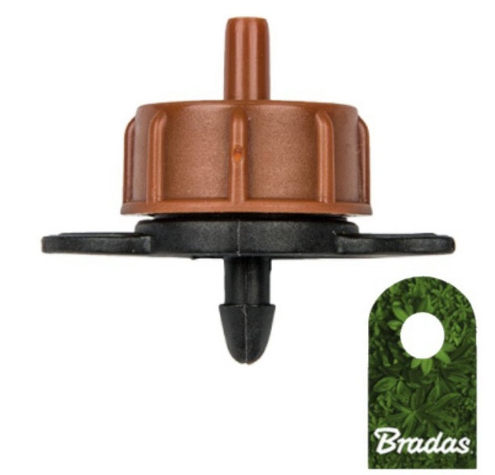 Bradas Tropfer Micro Bewässerung Tropfer mit Strömungslabyrinth 8l/h Außgang 4mm Bradas, (1-tlg) von Bradas