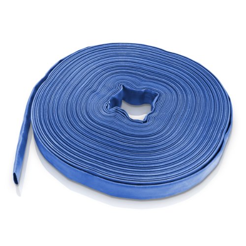 Bradas WAF2B100050 PVC Flachschlauch, 1 Zoll, 50 m, 2 Bar, blau, 20 x 20 x 5 cm von Bradas