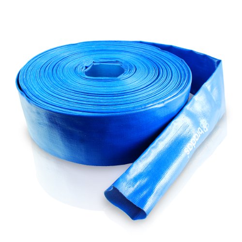 Bradas WAF2B300050 PVC Flachschlauch, 3 Zoll, 50 m, 2 Bar, blau, 20 x 20 x 5 cm von Bradas
