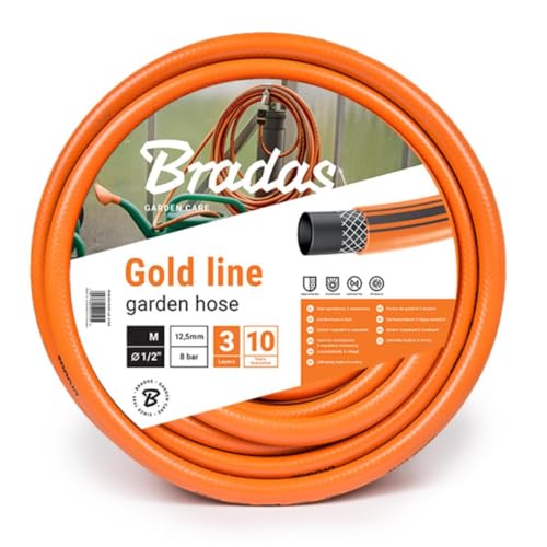 Gartenschlauch 1/2", 12,5mm Wasserschlauch orange Gold Line 30m Gartenschlauch 1/2", 12,5mm Wasserschlauch orange Gold Line 30m von Bradas