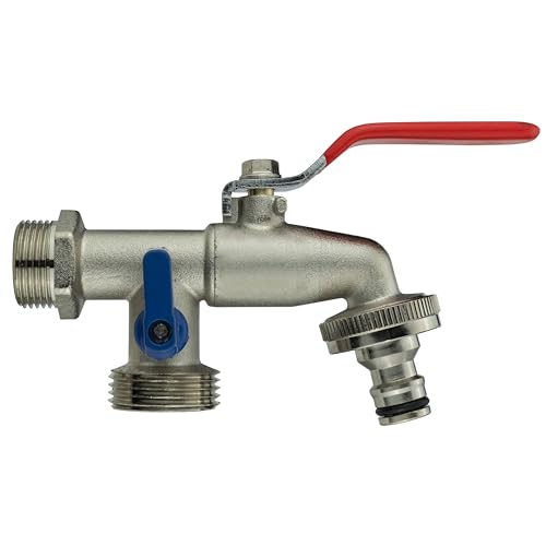Duo Doppelanschluss Wasserhahn Zapfventil 1/2" von Bradas