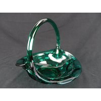 Tiara Teal Blau Grün, Sternbild Korb - Glashalter "M.r" Mint Zustand von BradsCollection