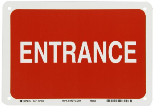 Brady 41049 Aluminium-Richtungsschild, 17,8 x 25,4 cm Brady 41049 Aluminium-Richtungsschild, 17,8 x 25,4 cm von Brady