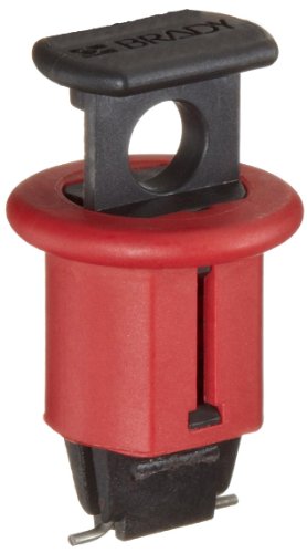 Brady 90845 Leitungsschutzschalter, Sperrsysteme, 24,13 mm x 41,7 mm x 24,10 mm x 13,72 mm, POS, Rot, 6 Stück von Brady