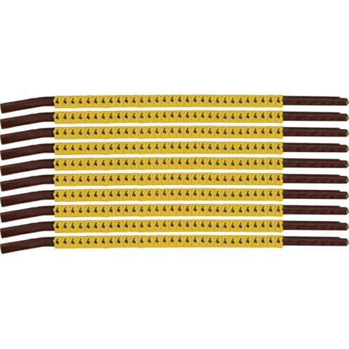 Brady Clip Sleeve Wire Markers SCNG-15-4, Black, Yellow, SCNG-15-4 Brady Clip Sleeve Wire Markers SCNG-15-4, Black, Yellow, SCNG-15-4 von Brady