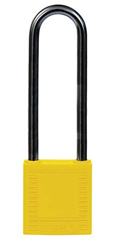 Brady Kompakte Verriegelungsvorhängeschlösser, 32mm x 114mm x 16mm, Gelb, 6er-Pack Brady Kompakte Verriegelungsvorhängeschlösser, 32mm x 114mm x 16mm, Gelb, 6er-Pack von Brady