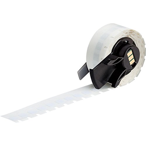 Brady PTL-1-727 Etikett, Hochtemperatur-Polyimid, 6,350 x 6,350 mm (B x H), Weiß, 750 Stück von Brady