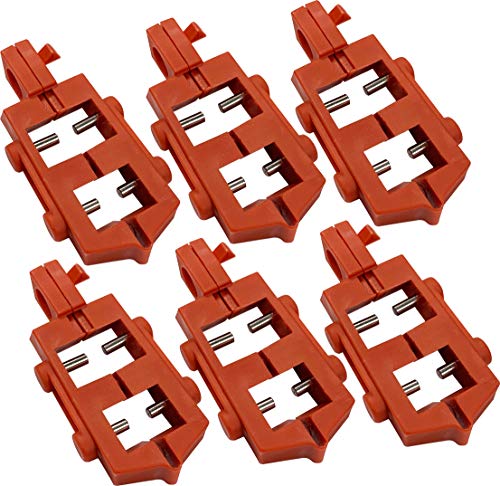 Verriegelungssystem mit 120 V, Spannung 120 V, 30,23 mm x 54,36 mm x 8,38 mm, Rot, 6 Stück Verriegelungssystem mit 120 V, Spannung 120 V, 30,23 mm x 54,36 mm x 8,38 mm, Rot, 6 Stück von Brady