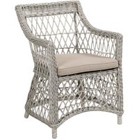 Brafab Beatrice Diningsessel inkl. Sitzkissen Beige Rattan/Olefin von Brafab