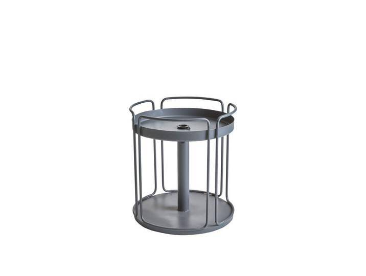 Brafab Beistelltisch Shady Ø 53 cm, Anthrazit, Auch als Sonnenschirmständer nutzbar., grau, Anthrazit, Anthrazit von Brafab