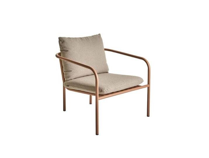 Brafab Bendt Loungesessel - Aluminium peach von Brafab