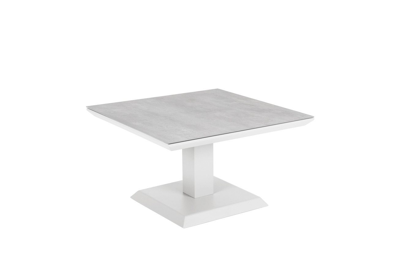 Brafab Couchtisch Heis 79x79 cm, Weiß, Der Tisch ist höhenverstellbar von Brafab