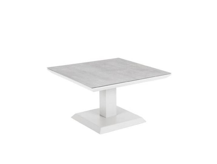 Brafab Couchtisch Heis 79x79 cm, Weiß, Der Tisch ist höhenverstellbar, bunt grau, Weiß von Brafab