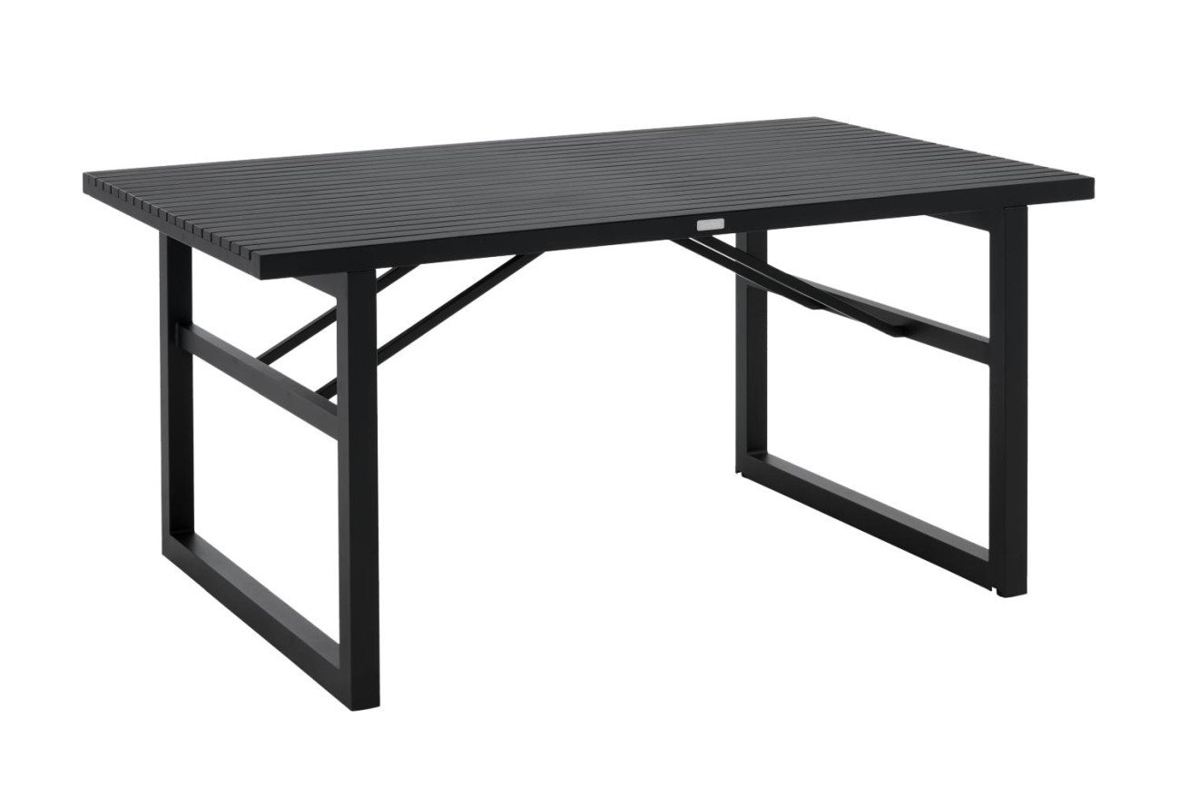 Brafab Esstisch Vevi 160x90 cm, Schwarz, Geeignet für 4-6 Personen von Brafab