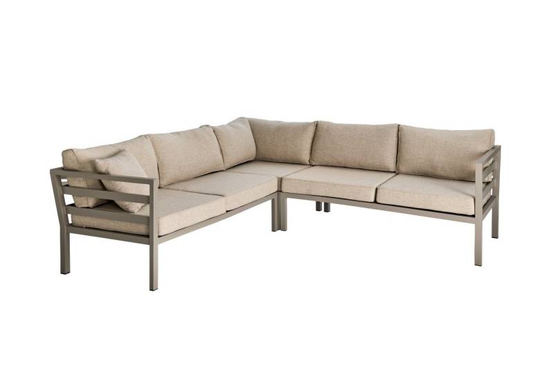 Brafab Gartensofa Weldon mit Kissen, Beige von Brafab