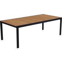 Brafab Indus Loungetisch Aluminium/Teak 140x65x45 cm von Brafab