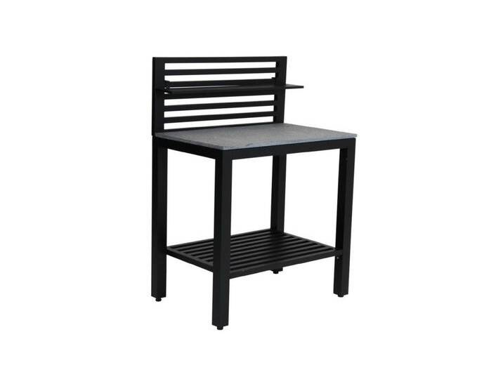 Brafab Küche Gartenküche Bellac Theken-Element, Schwarz, schwarz, Schwarz von Brafab