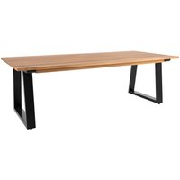 Brafab Laurion Gartenesstisch Aluminium/Teak schwarz 230x100 cm von Brafab