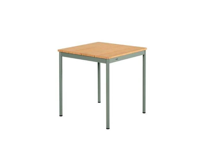 Brafab Nox Bistro Gartentisch - Aluminium dusty green , 70 × 70 von Brafab
