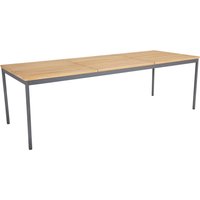 Brafab Nox Gartenesstisch Aluminium/Teak 240x90x73 cm von Brafab