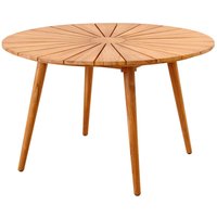 Brafab Parga Gartenesstisch Teak natur Ø120x73 cm von Brafab